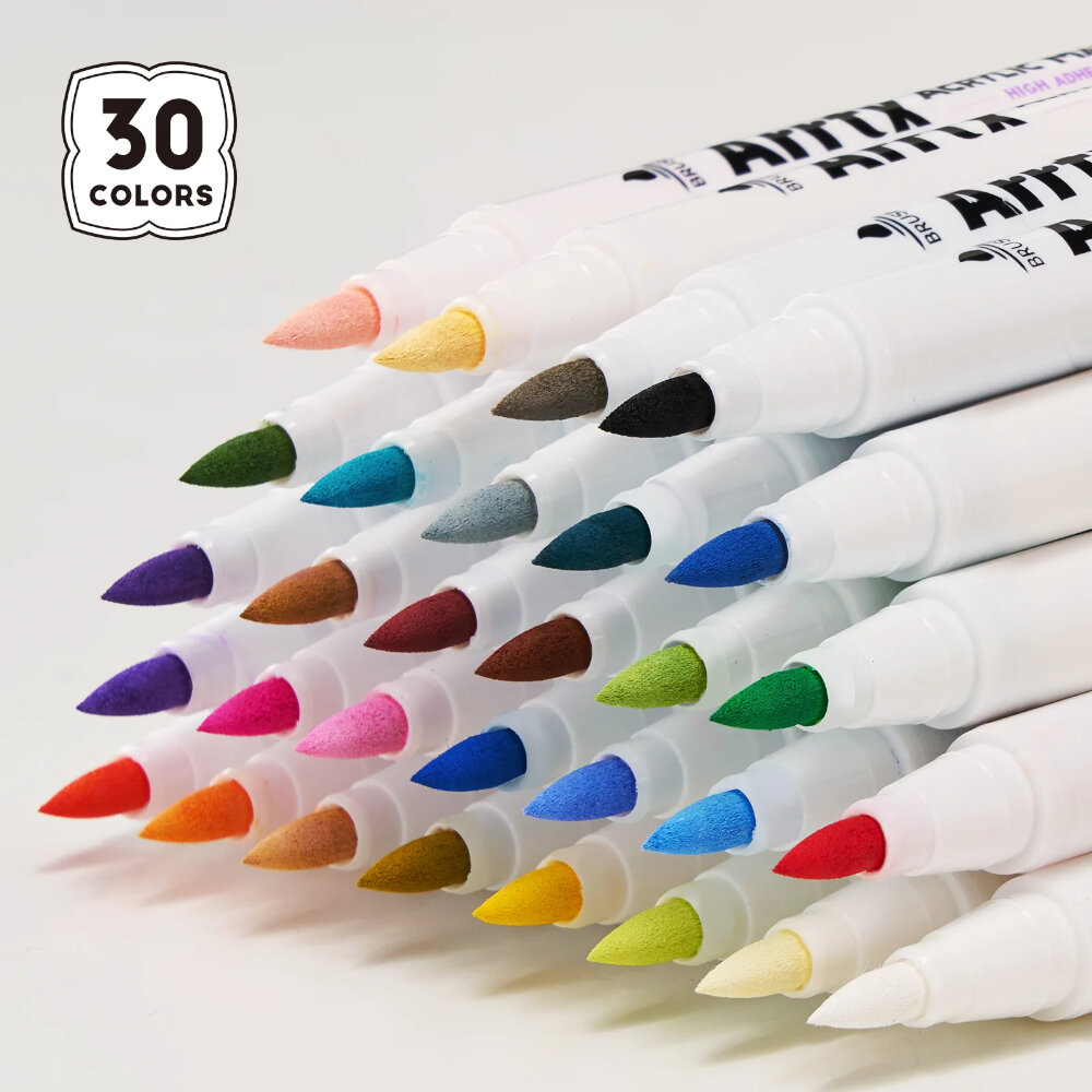 Arrtx 30 Ακρυλικοί Μαρκαδόροι Brush Tip Series D view 4