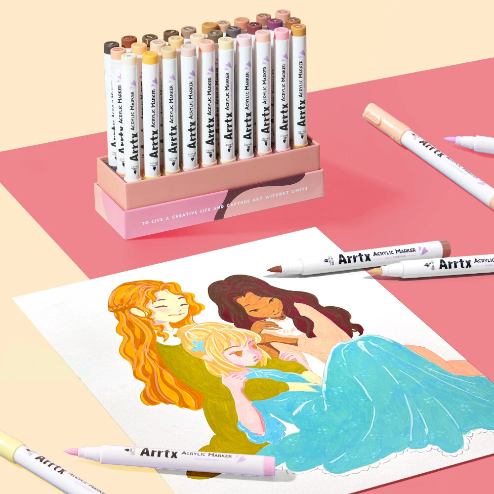 Arrtx 30 Ακρυλικοί Μαρκαδόροι Brush Tip Series C view 4