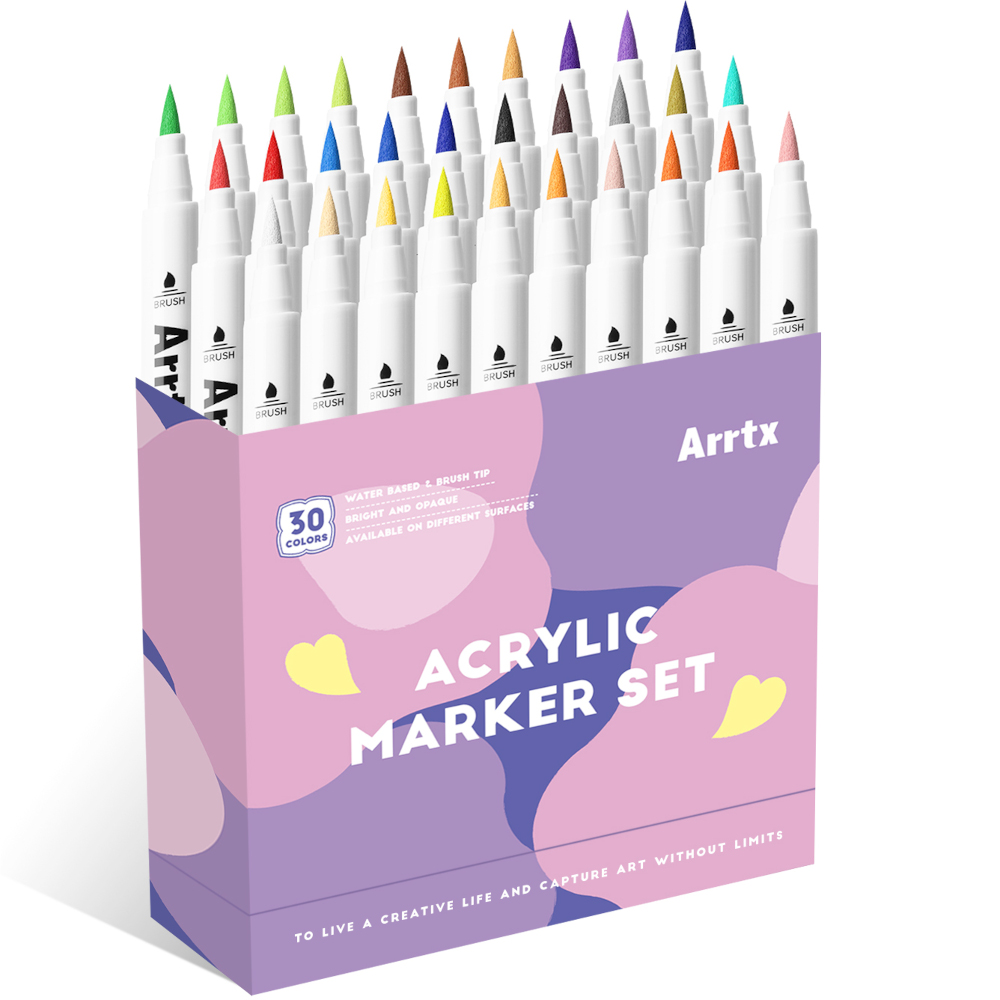 Arrtx 30 Ακρυλικοί Μαρκαδόροι Brush Tip Series B