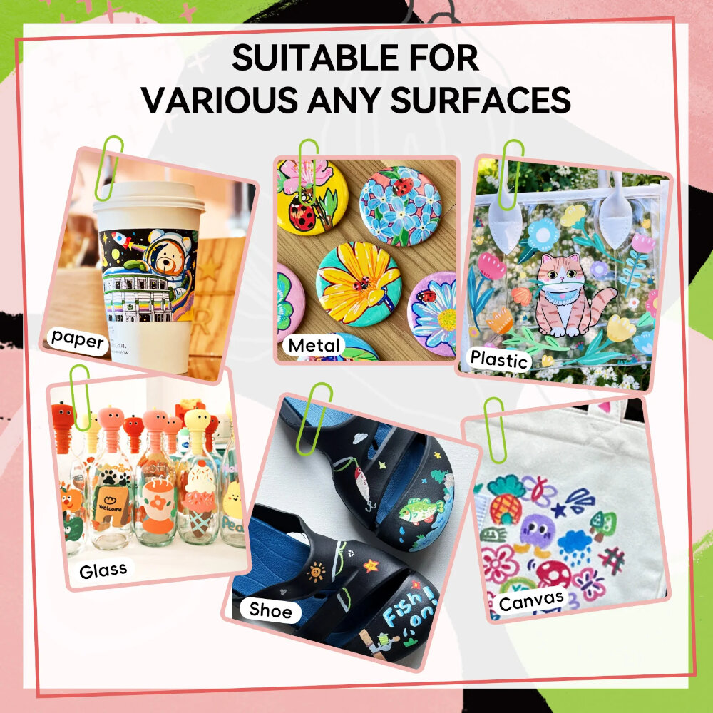 Arrtx 112 Ακρυλικοί Μαρκαδόροι με Δύο Μύτες Brush & Fine view 4