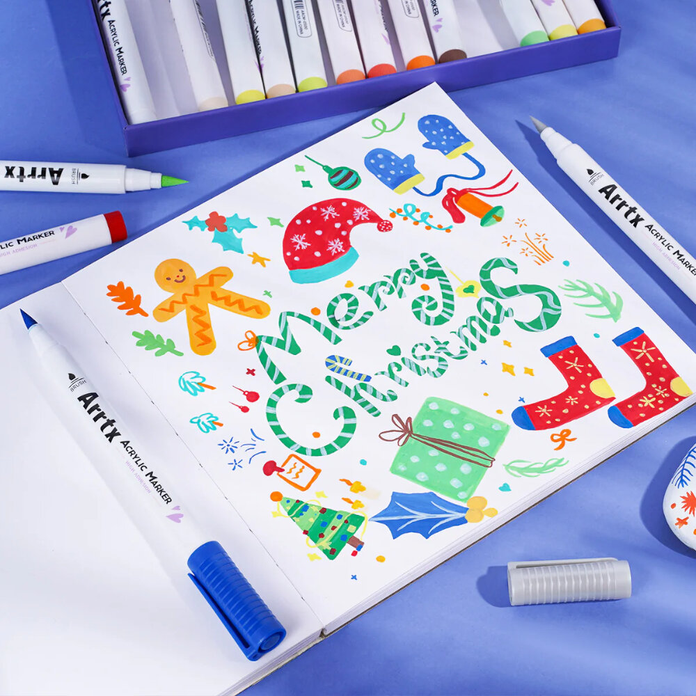 Arrtx 30 Ακρυλικοί Μαρκαδόροι Brush Tip Series B