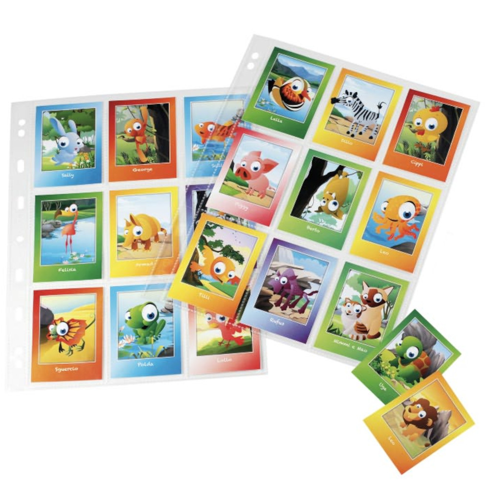Sei Διαφάνειες με Τρύπες Atla Card A4 για Κάρτες 9.1x5.9 9 Θέσεων 10τμχ